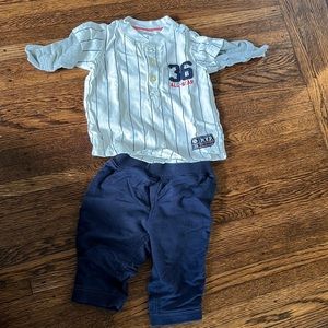 Baseball outfit set shirt and pants
